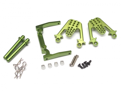 Team Raffee Co. Axial SCX10 Aluminum Front Shock Mount Green