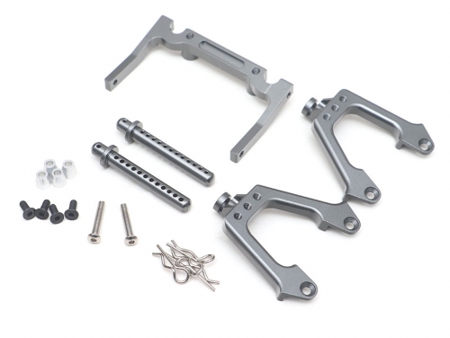 Team Raffee Co. Axial SCX10 Aluminum Front Shock Mount Gun Metal