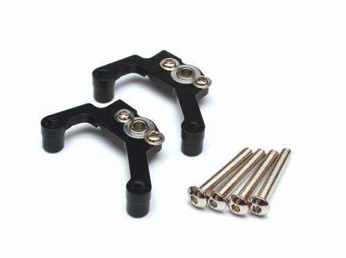 Team Raffee Co. Axial SCX10 Aluminum 3 Link Roll Mount (1 Pair) Black