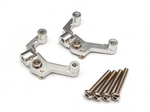 Team Raffee Co. Axial SCX10 Aluminum 3 Link Roll Mount (1 Pair) Silver