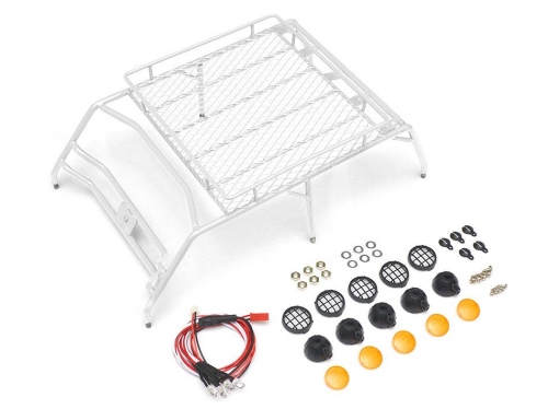 Team Raffee Co. Miscellaneous All Roof Luggage Rack For 1/10 AMG Benz 4x4 Truck White