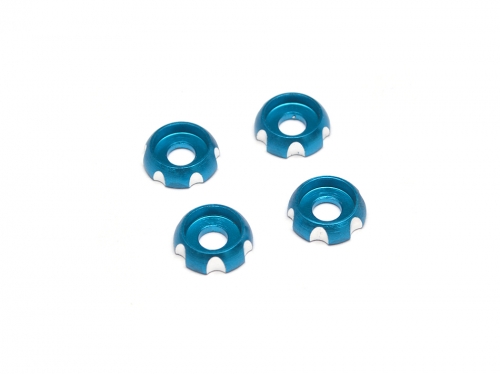 Team Raffee Co. Miscellaneous All Aluminum Flat Head Washers Screw Cups Blue