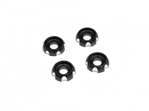 Team Raffee Co. Miscellaneous All Aluminum Flat Head Washers Screw Cups Black