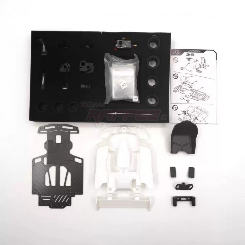 Team Raffee Co. Miscellaneous All 1/10 Go-Kart KIT Ver.B w/ Electronics & Stickers Black