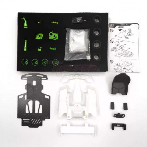 Team Raffee Co. Miscellaneous All 1/10 Go-Kart KIT Ver.B w/ Electronics & Stickers Green