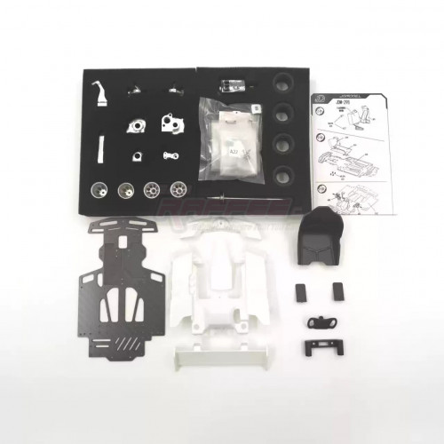 Team Raffee Co. Miscellaneous All 1/10 Go-Kart KIT Ver.B w/ Electronics & Stickers Silver