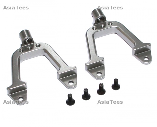 Team Raffee Co. Axial SCX10 Aluminum Front Shock Hoops - 1 Pair Gun Metal