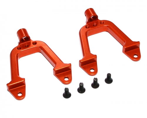 Team Raffee Co. Axial SCX10 Aluminum Front Shock Hoops - 1 Pair Orange