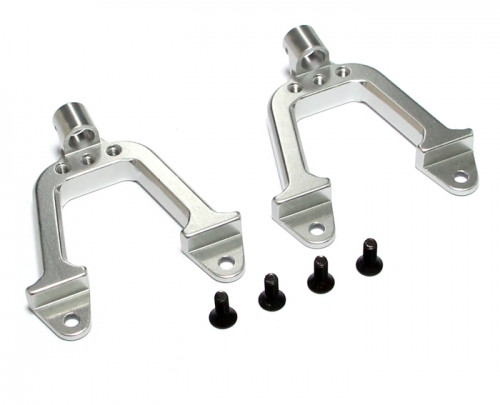 Team Raffee Co. Axial SCX10 Aluminum Front Shock Hoops - 1 Pair Silver