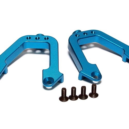 Team Raffee Co. Axial SCX10 Aluminum Rear Shock Hoops - 1 Pair Blue