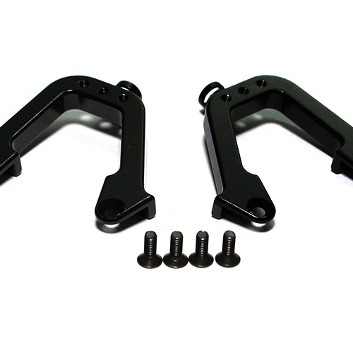 Team Raffee Co. Axial SCX10 Aluminum Rear Shock Hoops - 1 Pair Black
