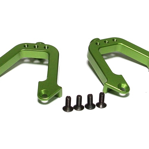 Team Raffee Co. Axial SCX10 Aluminum Rear Shock Hoops - 1 Pair Green