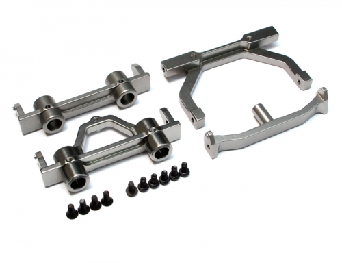 Team Raffee Co. Axial SCX10 Aluminum Front & Rear Bumper Set - 1 Set Gun Metal