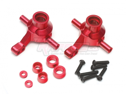 Team Raffee Co. Tamiya TT-02 Aluminum Front Steering Block (2) Red