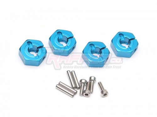 Team Raffee Co. Tamiya TT-02 12mm Wheel Hex. Hub with Locker / (4) Blue