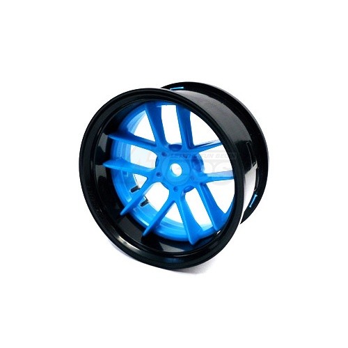 Team-Tetsujin Miscellaneous All Super Rim Jasmine (black/blue) 2pcs Set