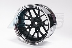 Team-Tetsujin Miscellaneous All Super RIM Chrome and Black Lycoris 2pcs