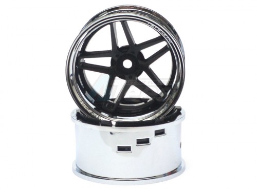 Team-Tetsujin Miscellaneous All Super RIM Chrome and Black Southarn Cross 2pcs set