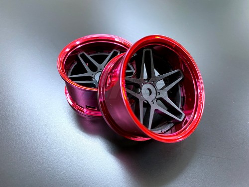 Team-Tetsujin Miscellaneous All Super Rim01 Chrome Red Set SouthernCross Matte Black 2