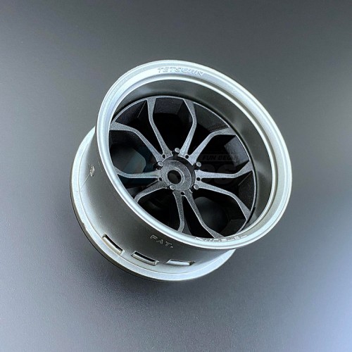 Team-Tetsujin Miscellaneous All Super Rim Set Deep-Spider Aluminium Silver x Gun Metal