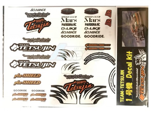 Team-Tetsujin Miscellaneous All Tetsujin Body Decal Set No1 For 1-Gouki JZX10 Mark2