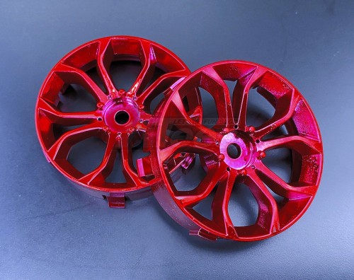 Team-Tetsujin Miscellaneous All Super RIM DISC DeepSpider Chrome Red 2pcs