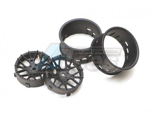 Team-Tetsujin Miscellaneous All Super RIM Set Lycoris MattBlack 02 x MattBlack