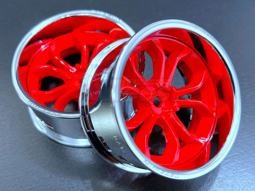 Team-Tetsujin Miscellaneous All Super Rim Set Chrome x Deep Spider Gross Red (2)