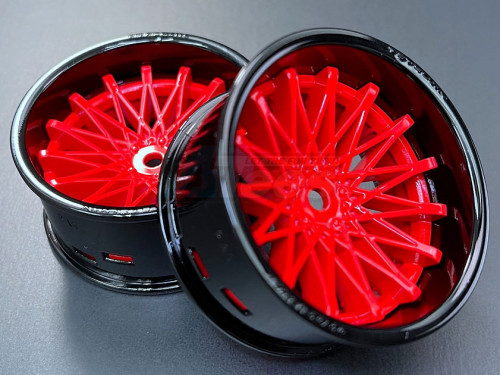 Team-Tetsujin Miscellaneous All Super Rim Set Gross Black x Dahlia Gross Red (2)