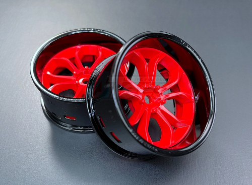 Team-Tetsujin Miscellaneous All Super Rim Set Gross Black x Deep Spider Gross Red (2)