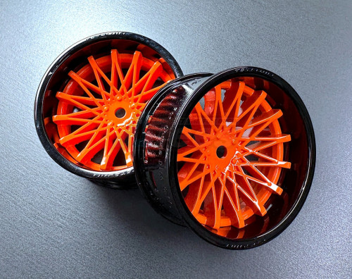 Team-Tetsujin Miscellaneous All Super Rim Set Gross Black 02 x Dahlia Gross Orenge (2)