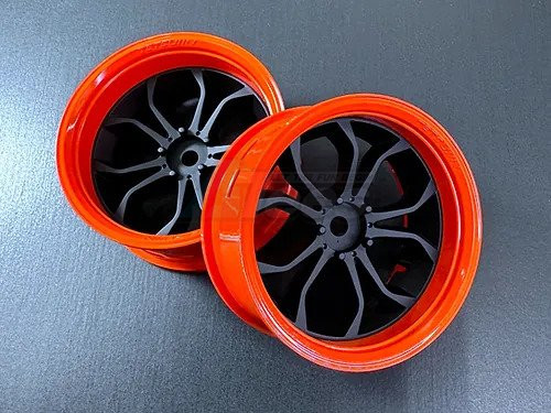 Team-Tetsujin Miscellaneous All Super Rim Set Gross Orange 01 x Deep Spider Matte Black