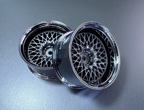 Team-Tetsujin Miscellaneous All SUPER RIM SET ChromeBlack01xGranSeeker GunMetallic