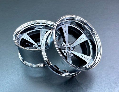 Team-Tetsujin Miscellaneous All SUPER RIM SET Chrome01xMandarin GunMetallic