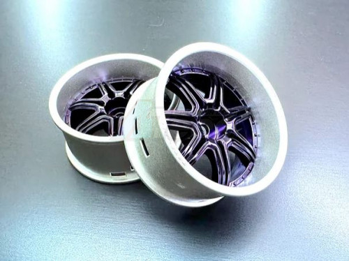 Team-Tetsujin Miscellaneous All Super Rim Set Alumi silver02 x Marguerite Chrome Purple