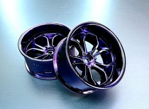 Team-Tetsujin Miscellaneous All Super Rim Set Chrome Purple02 x Deep Spider Chrome Purple