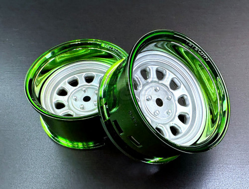 Team-Tetsujin Miscellaneous All Super Rim Set Candy Green01 x Sunflower Silver
