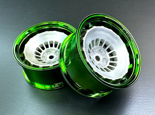 Team-Tetsujin Miscellaneous All Super Rim Set Candy Green01 x Bowler Silver