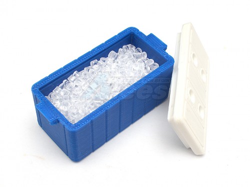 Top-Shelf Hobby Miscellaneous All Scale Accessories - Cooler With Ice Blue