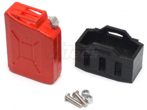 Top-Shelf Hobby Miscellaneous All Scale Accessories - Jerry Can & Mount Red