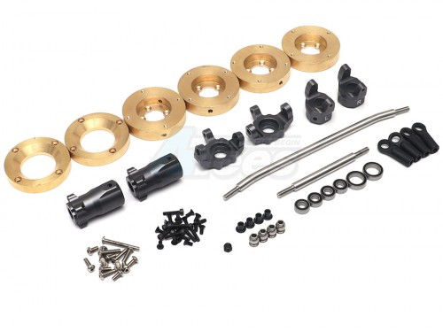 Traction Hobby Traction Hobby Founder Offroad 4WD Crawler Founder CVD + Billet Alloy C-hub Carrier + Brass Weight Set