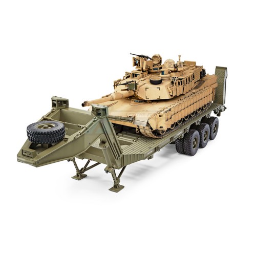 TRASPED TRASPED HG-802 1/12 U.S Heavy Equipment Semi Trailer Military Kit Green