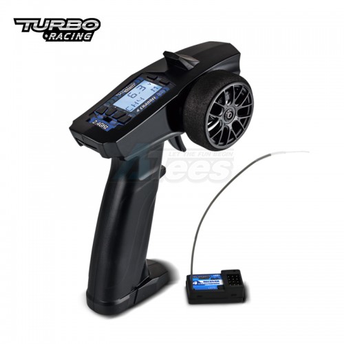Turbo Racing Miscellaneous All P32 91803G-C 2.4G 4CH LCD Display Radio Transmitter Remote w/ Receiver for RC Cars