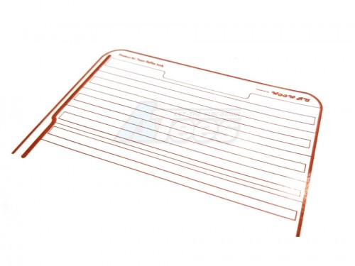 WOOW RC Boom Racing D90 Chassis Defroster Water Transfer Decal For TRC D90