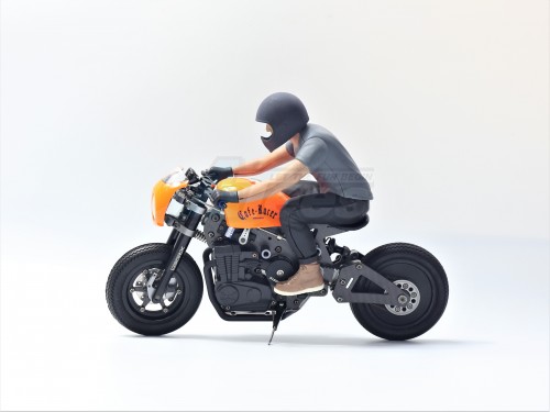 X-Rider X-Rider Cafe Racer 1/8 Motorcycle Cafe Racer ARR w/ Clear Body + Rider