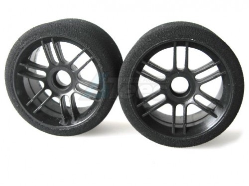 Xceed Miscellaneous All Xceed (#101719) ITA--tyre-rim 12EP Carpet FR Medium SH 35 (Black Carbon Rim)