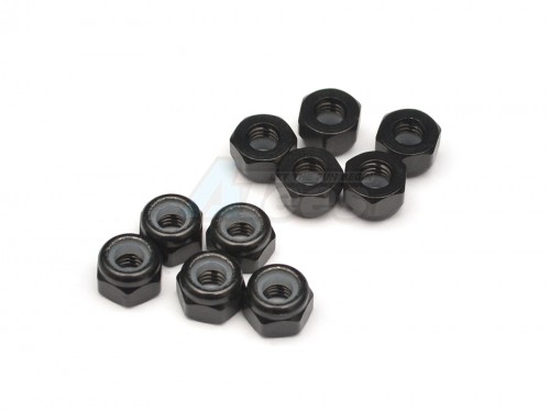 Xceed Miscellaneous All Aluminium M3 Nylock Nut Black (10)