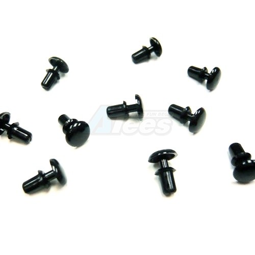 Xceed Miscellaneous All Xceed (#104024) Body Rivets Nylon Black (10)
