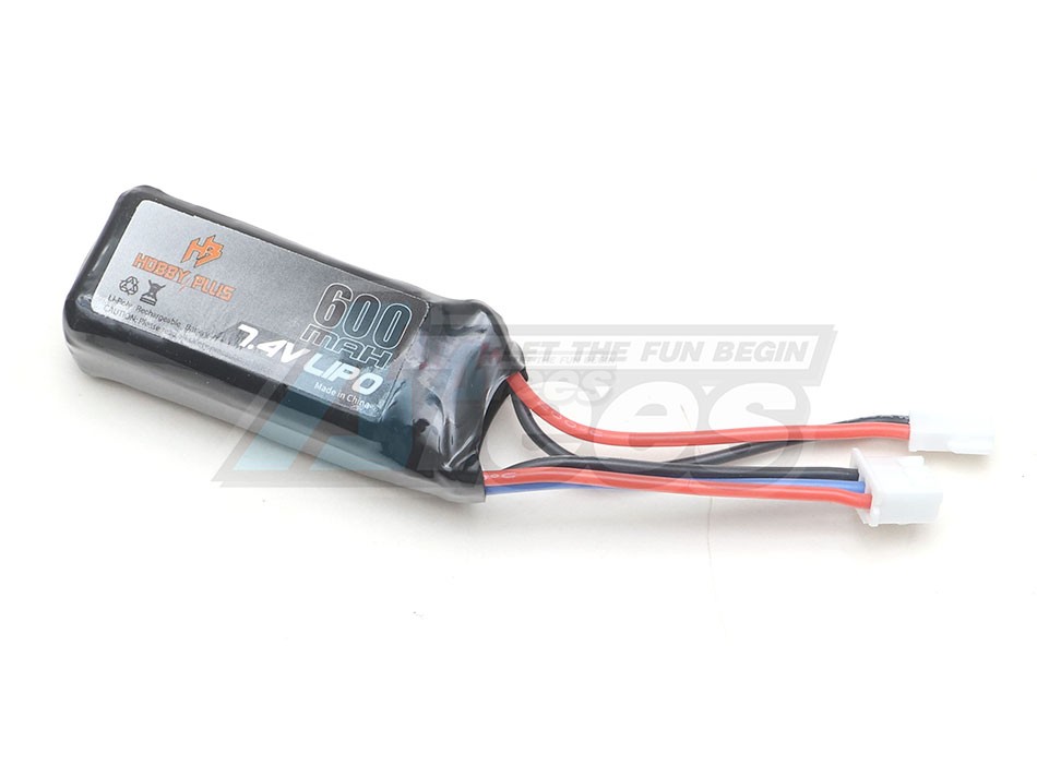 【^ ^】 Hobby Plus CR-18 7.4V 600mAh Lipo Battery HBPLUS/240063