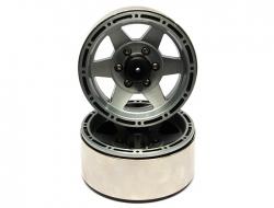 Miscellaneous All EVO™ 1.9 High Mass Beadlock Aluminum Wheels Star-6 (2) by Team Raffee Co.